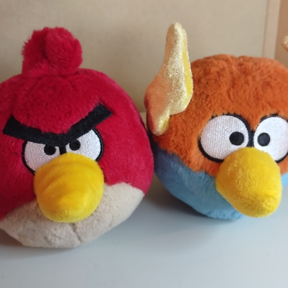 Angry Birds - Red & Space Blue - No Sound - Lot of 2 - Picture 1 of 5